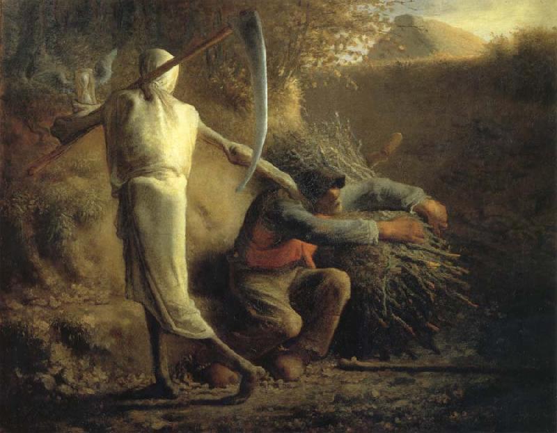 Jean Francois Millet Death and the woodcutter France oil painting art